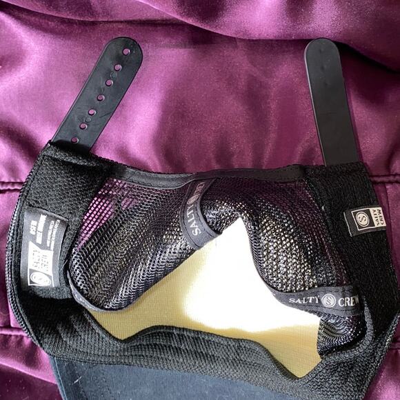 Salty Crew Find Refuge In The Sea Seagull Fish Mesh SnapBack Hat Cap Refuge EUC - Picture 13 of 13